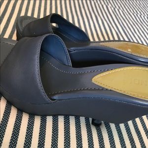 Authentic FENDI platform wedge slide sandals 7 37